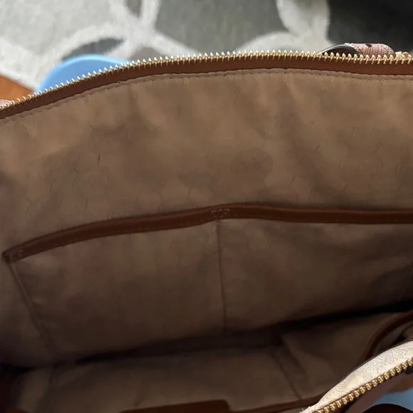 Michael Kors Tan Leather Tote Bag - Picture 8 of 9